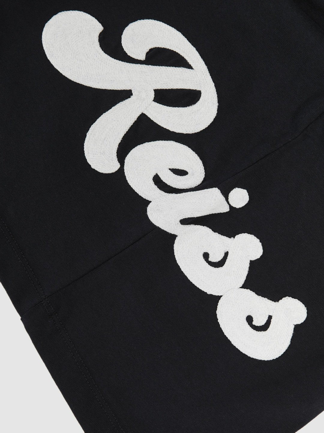 Reiss 9-12 yrs Cotton Script-Logo Oversized T-Shirt in Navy