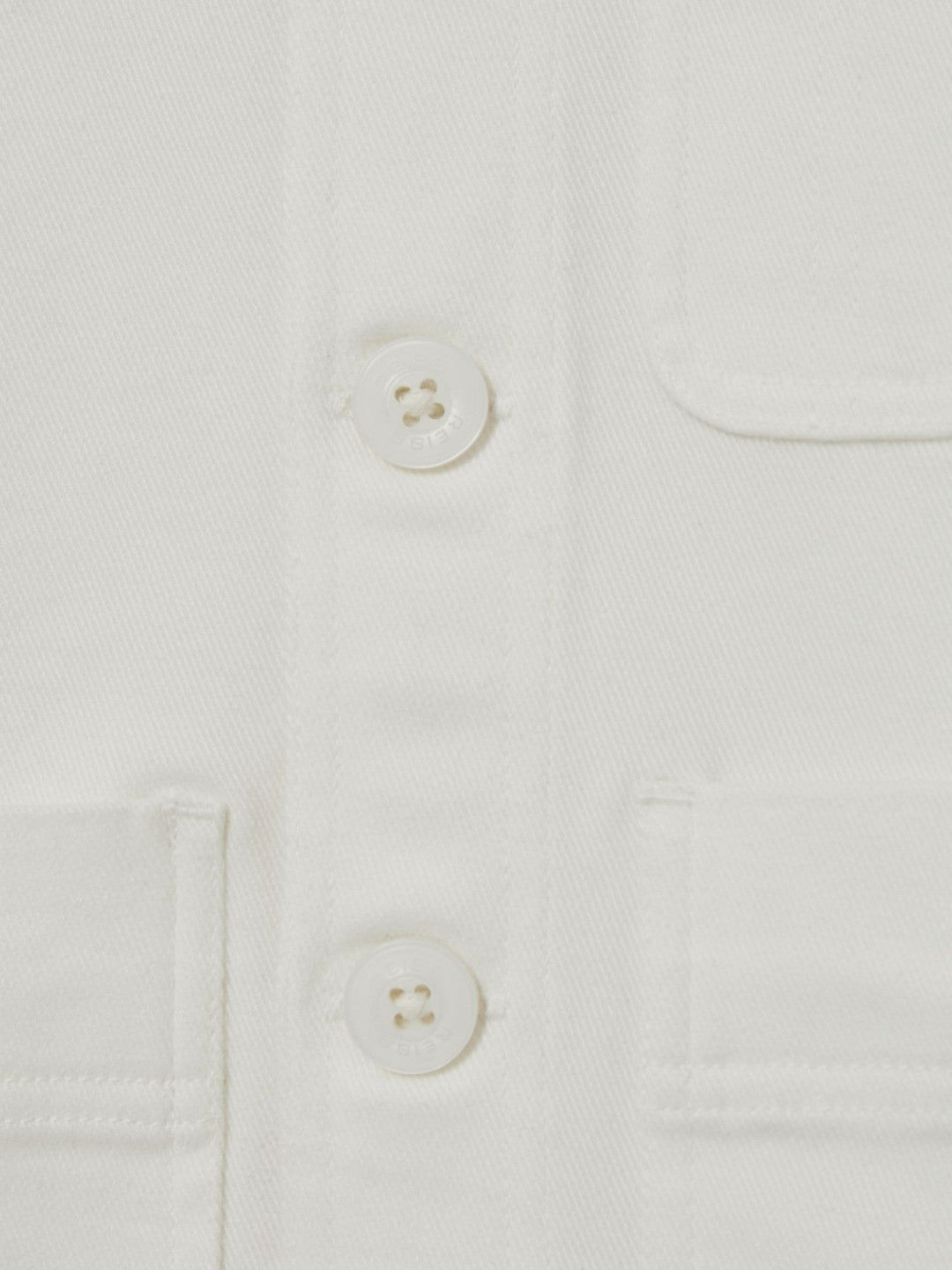 Reiss Cotton-Blend Work Jacket in Off White