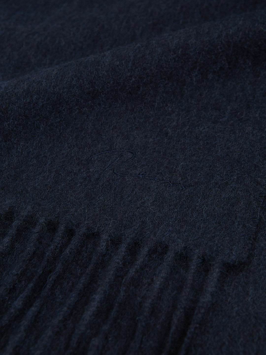 Reiss Wool and Cashmere Scarf in Navy