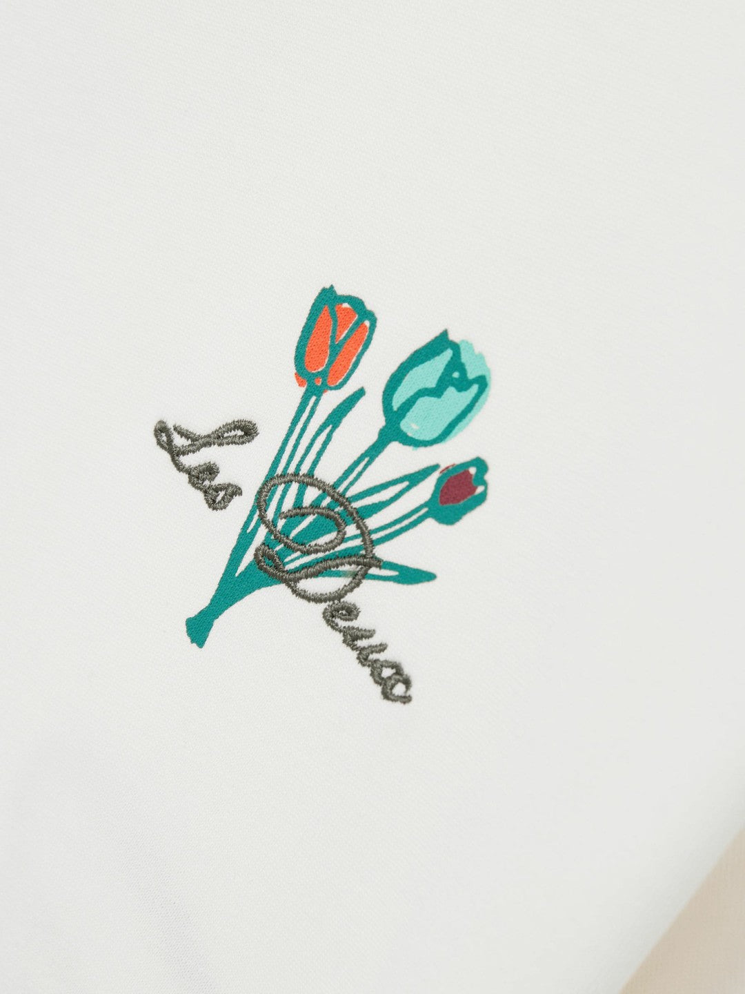 Reiss Les Deux 100% Cotton Café Print T-Shirt in Ivory Print