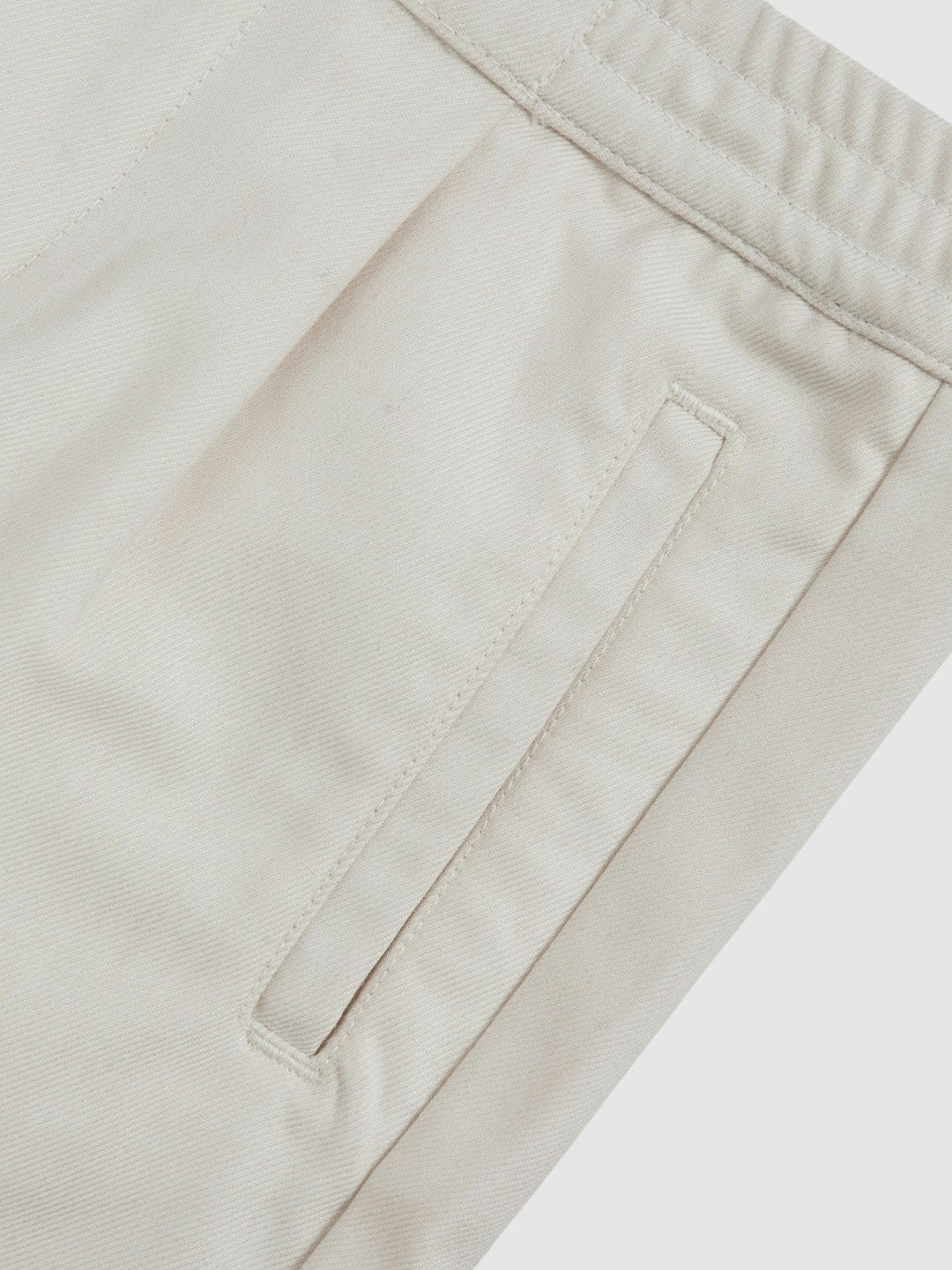 Reiss 13-14 yrs Relaxed Drawstring Shorts in Off White