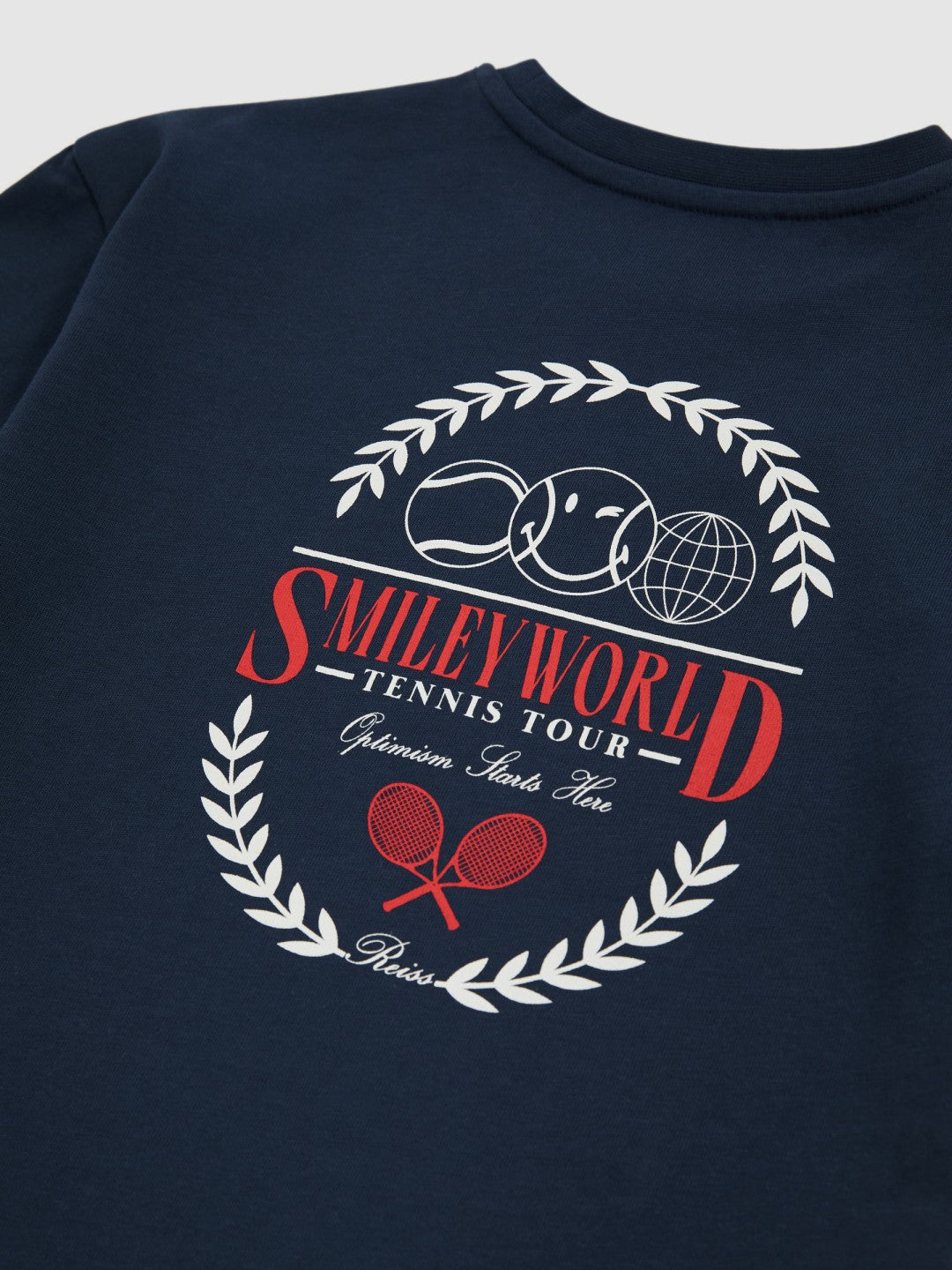 Reiss 9-13 yrs SmileyWorld Oversize T-Shirt in Navy
