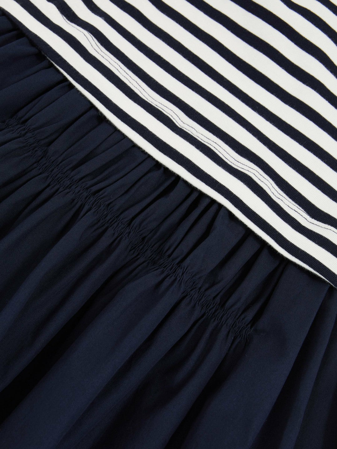 Reiss 13-14 yrs Cotton Layered Sleeveless Midi Dress in Navy