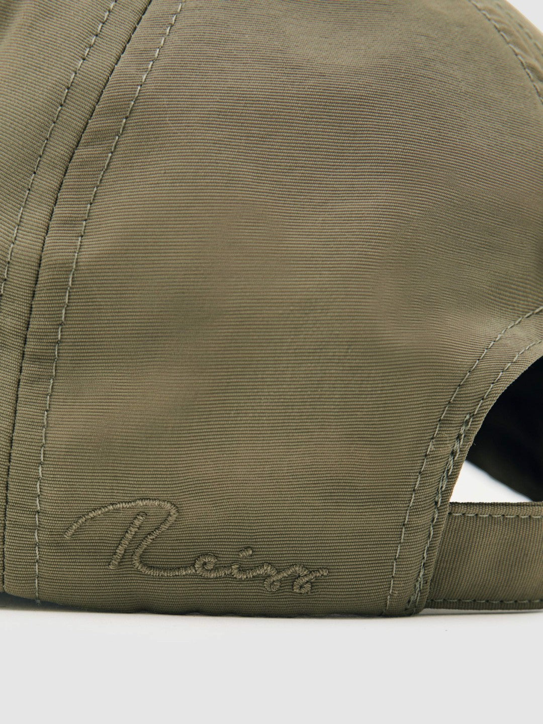 Reiss Embroidered-Logo Tech Baseball Cap in Sage Green