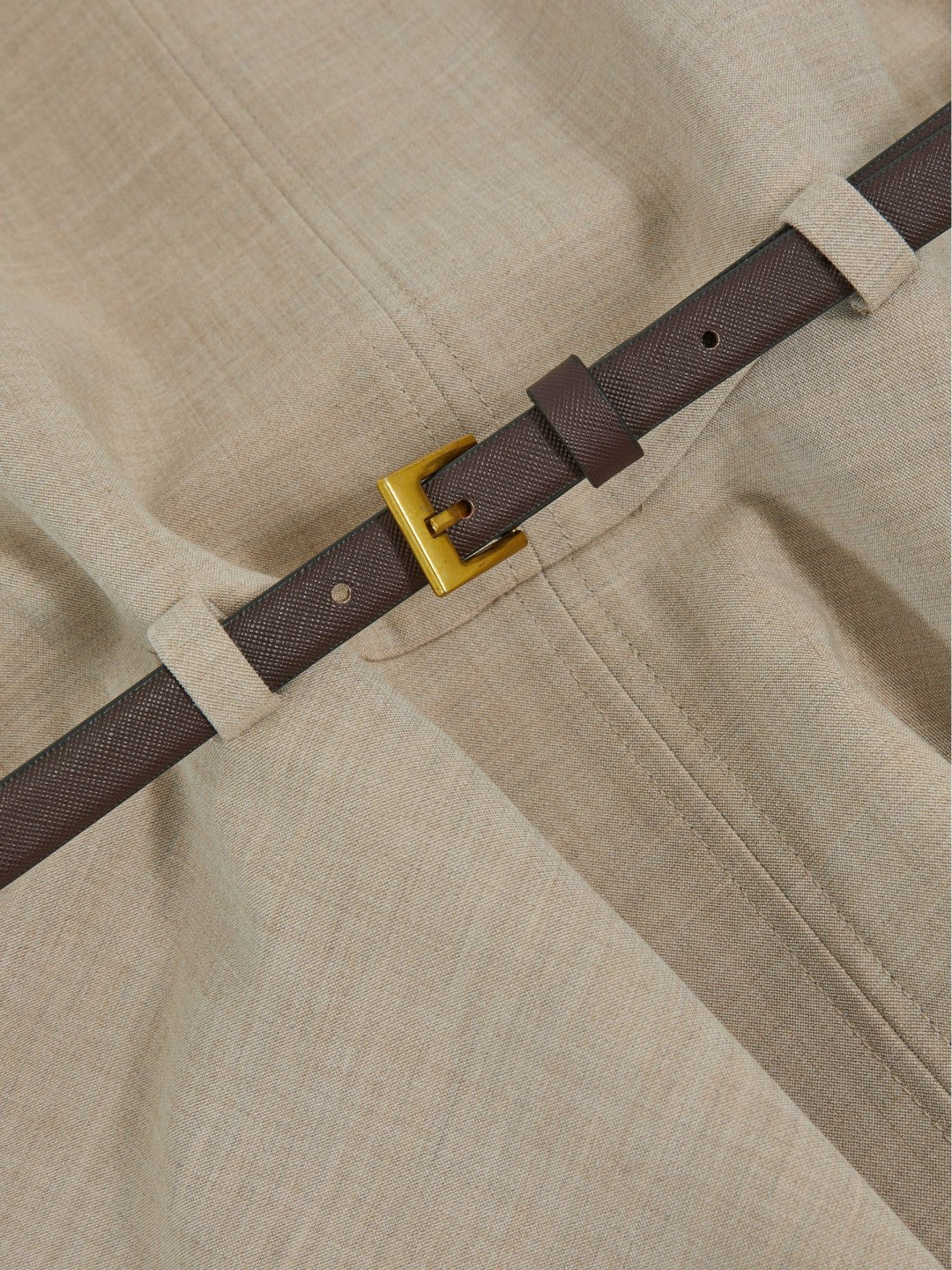 Reiss 9-13 yrs Drop Waist Belted Sleeveless Dress in Neutral