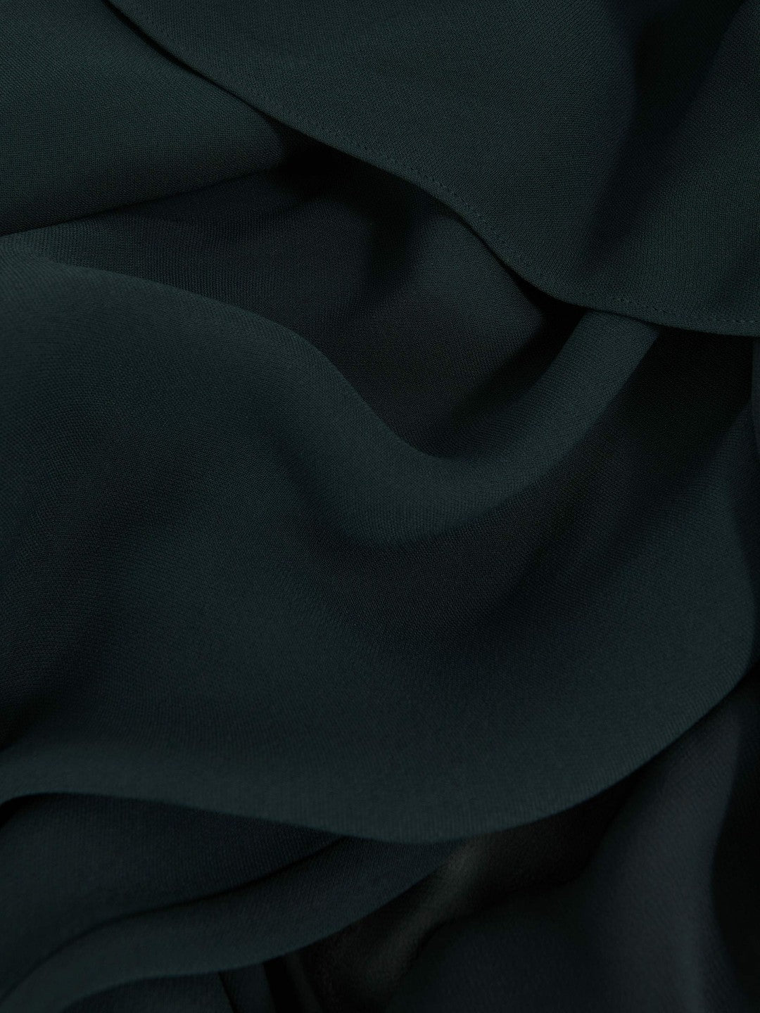 Reiss Petite Crepe Cape Maxi Dress in Teal Green
