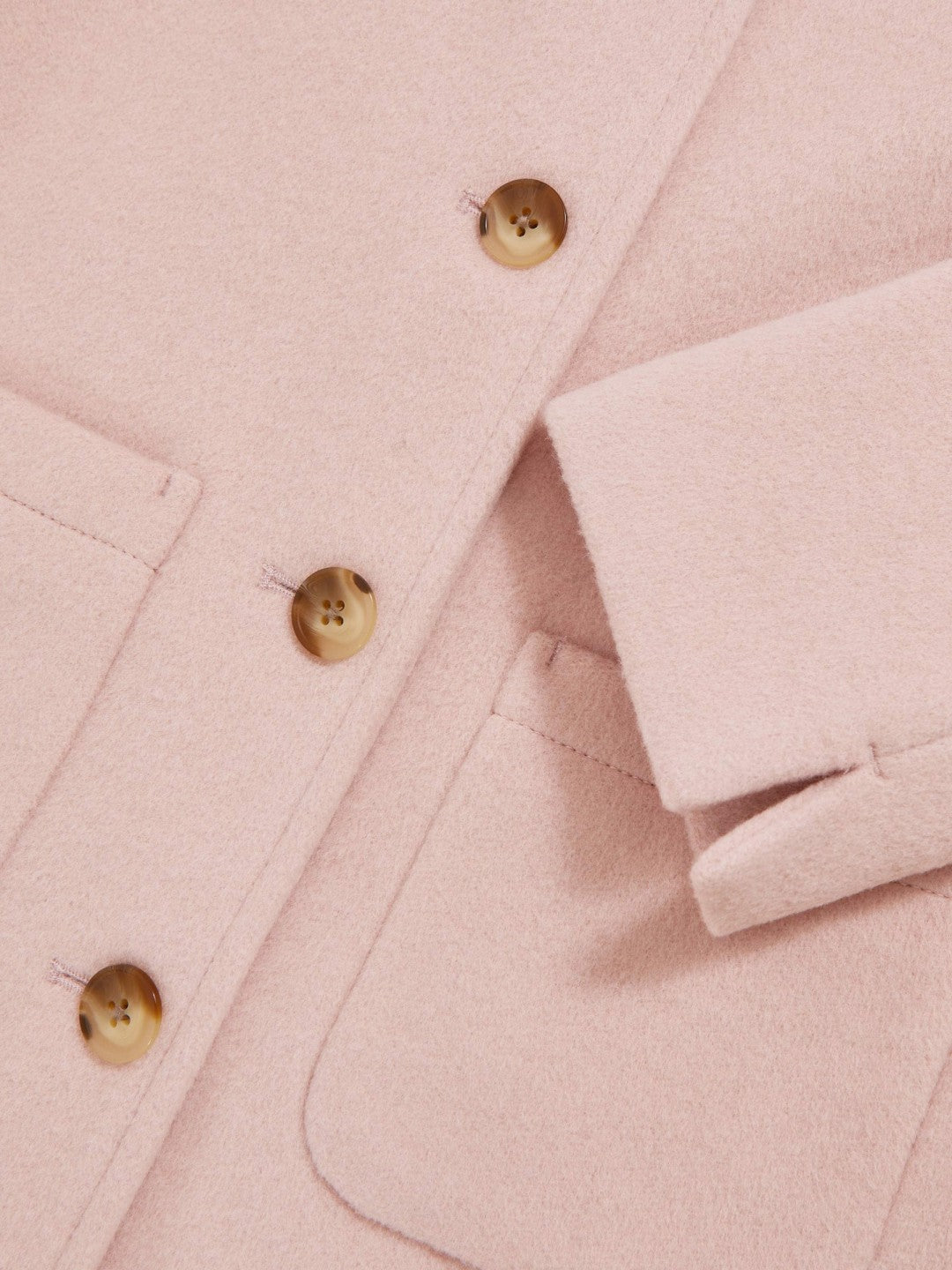 Reiss 9-13 yrs Wool-Blend Single-Breasted Coat in Pink