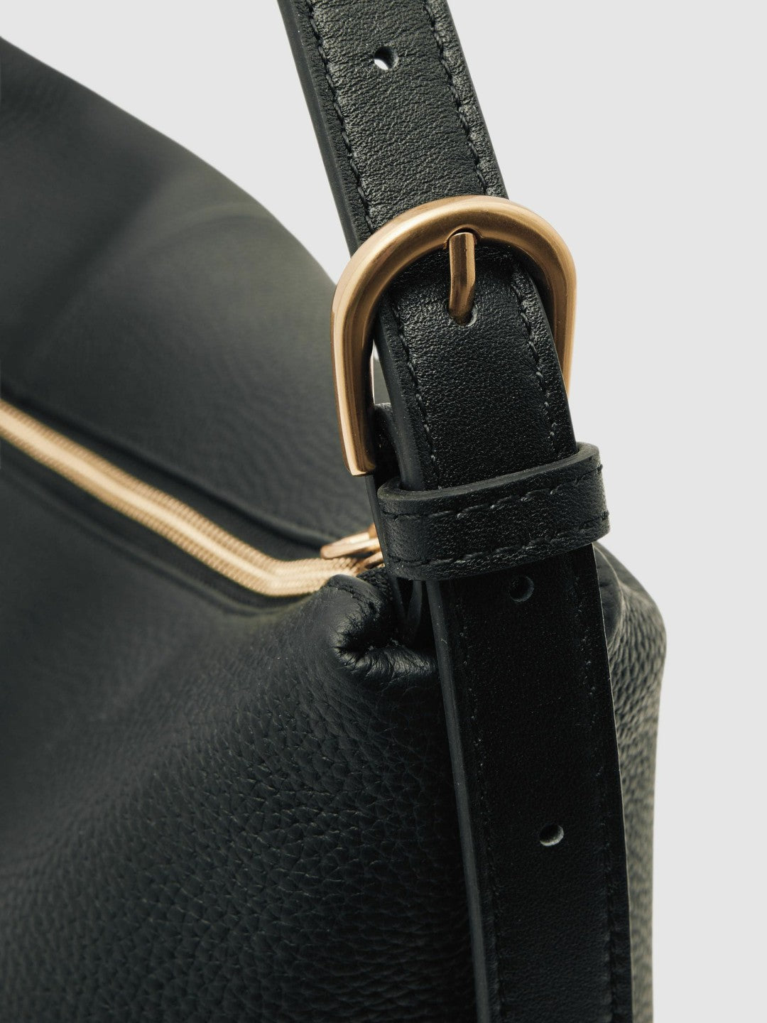 Reiss Grained Leather Tote Bag in Black