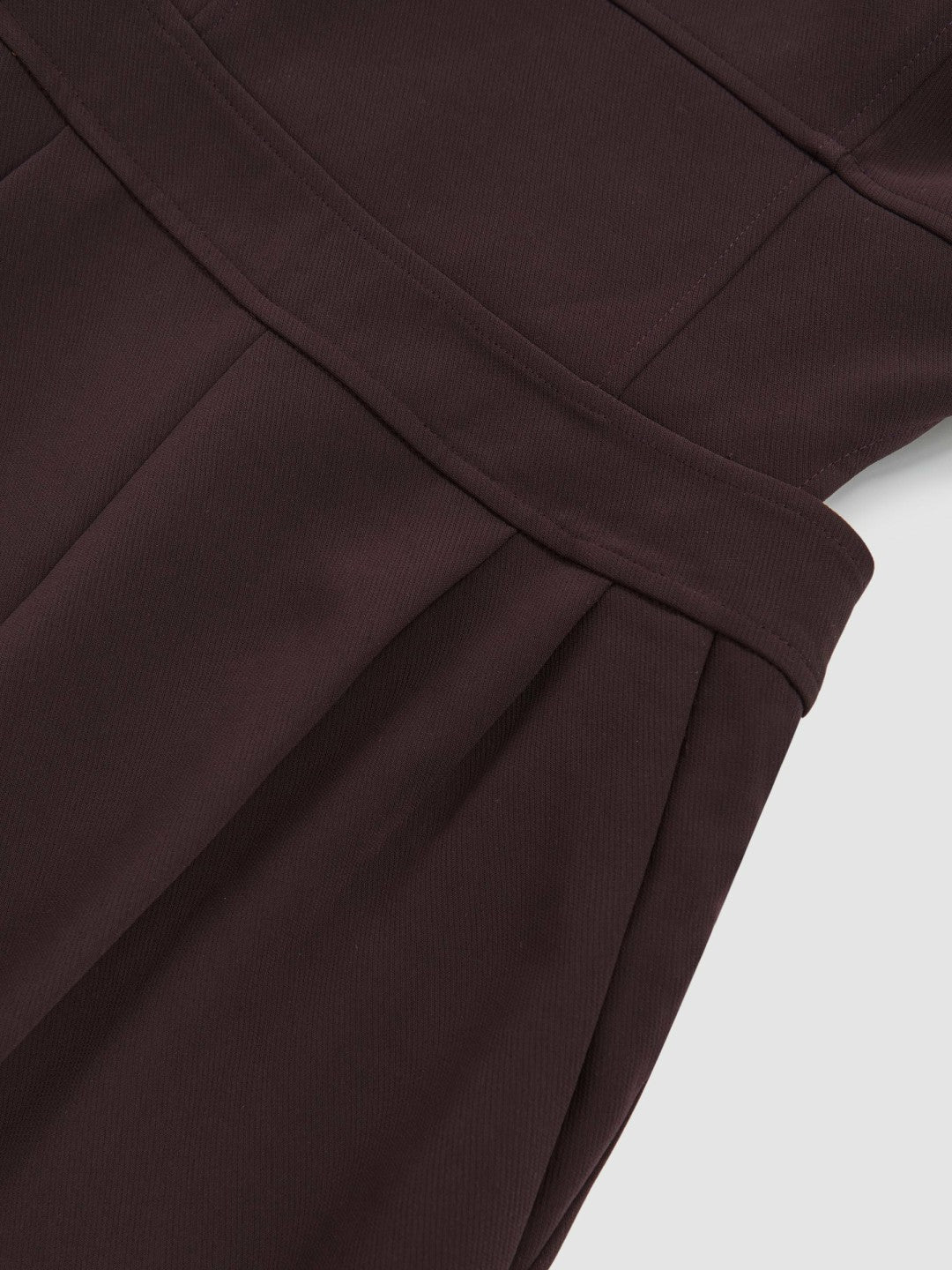 Reiss Petite Wide-Leg Cut-Out Jumpsuit in Burgundy