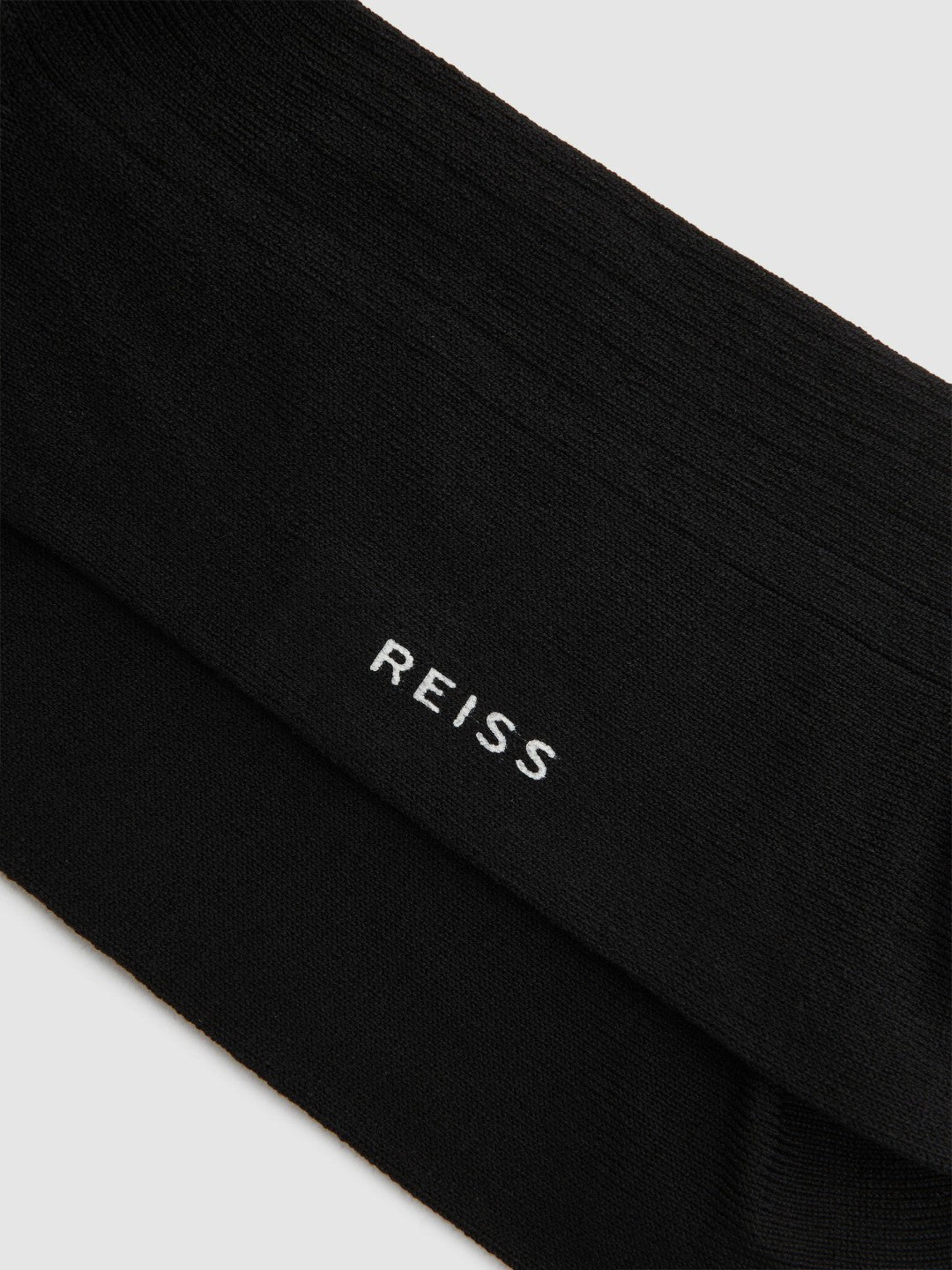 Reiss Ribbed Socks in Black