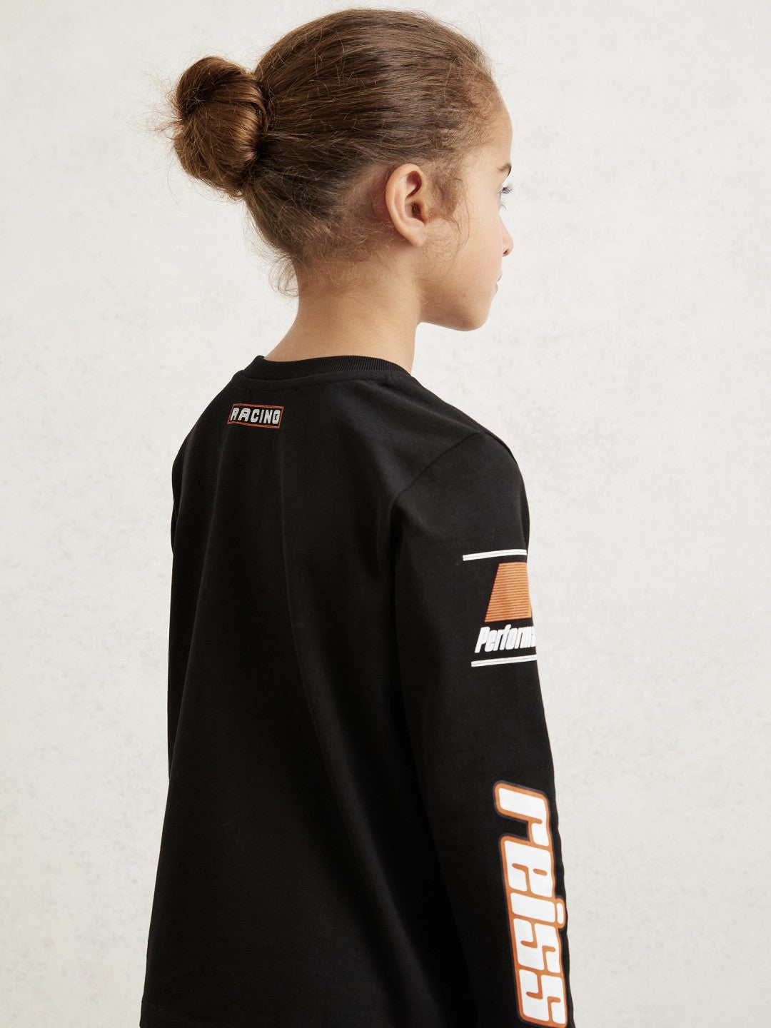 Reiss 3-9 yrs McLaren F1 Team Cotton Logo T-Shirt Unisex Fit in Black