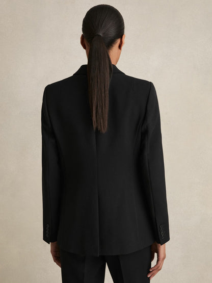 Reiss Petite Tailored Single Breasted Suit Blazer in Black