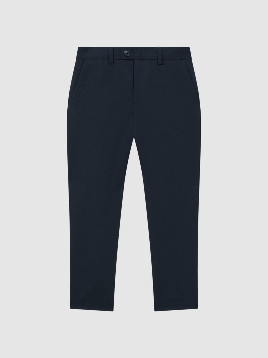 Reiss 9-14 yrs Wool Blend Adjustable Trousers in Navy