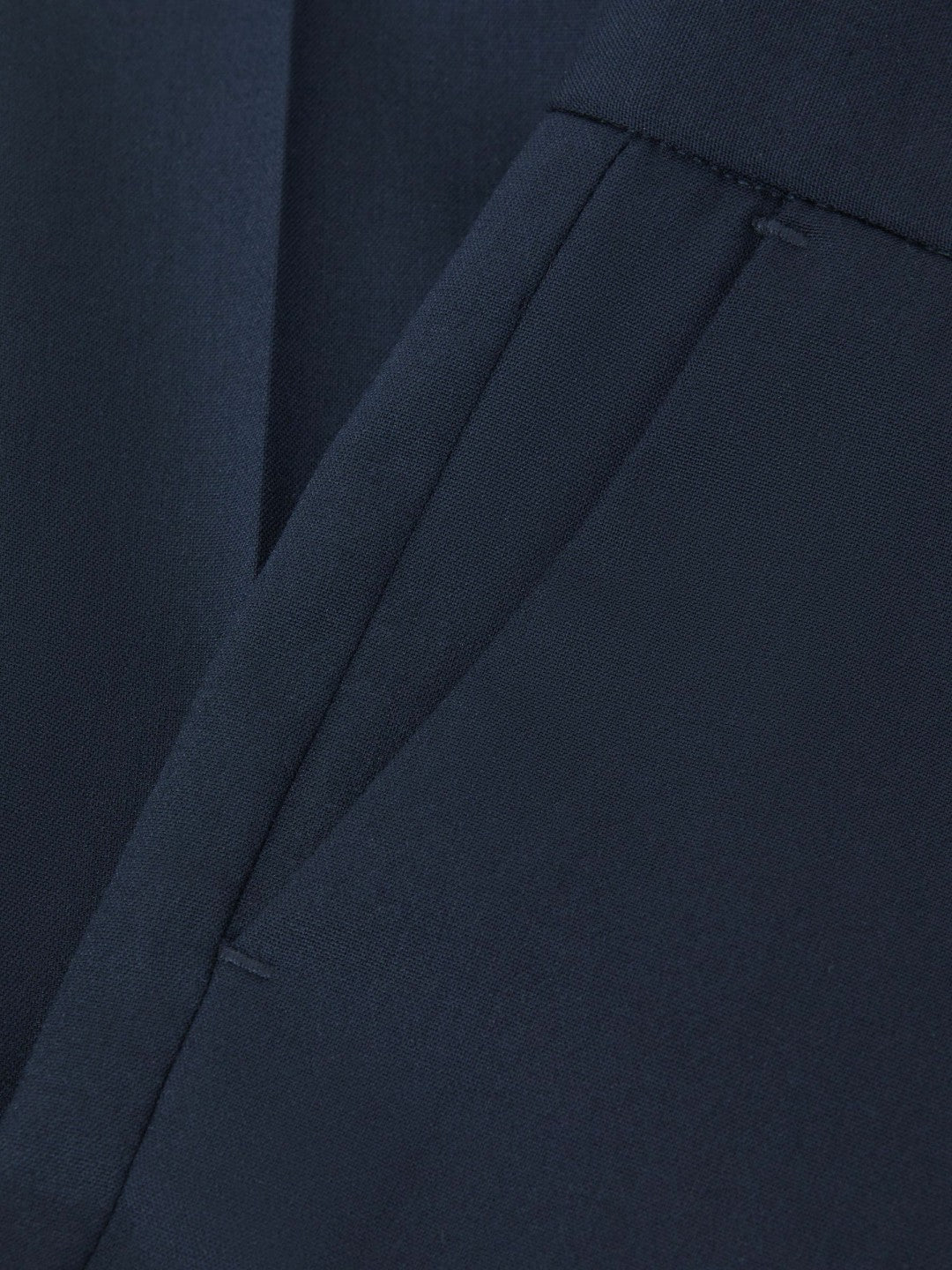 Reiss 9-14 yrs Wool Blend Adjustable Trousers in Navy
