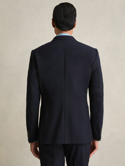 Reiss Double Breasted Suit Blazer Slim Fit in Navy