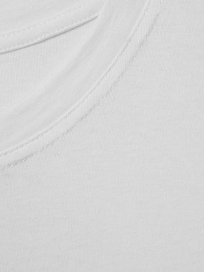 Reiss Cotton Capped Sleeve T-Shirt in White