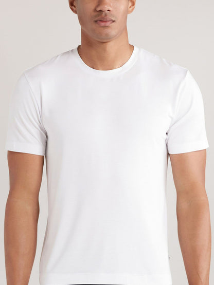 Reiss CHÉ Studios Crew Neck T-Shirt with TENCEL™ Fibers in White