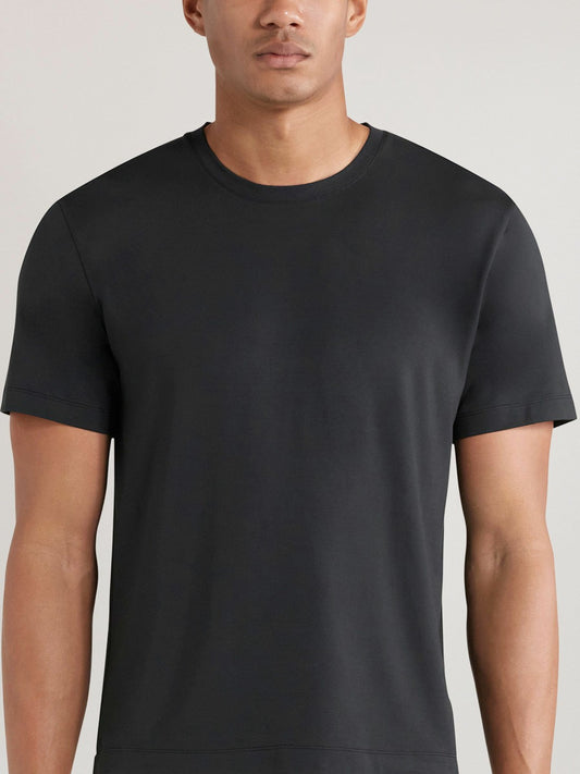 Reiss CHÉ Studios Crew Neck T-Shirt with TENCEL™ Fibers in Black