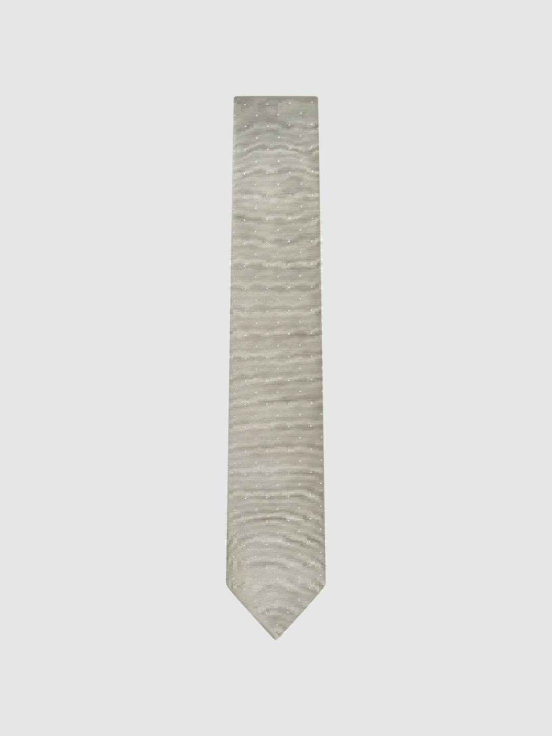 Reiss Polka Dot Silk Tie in Champagne