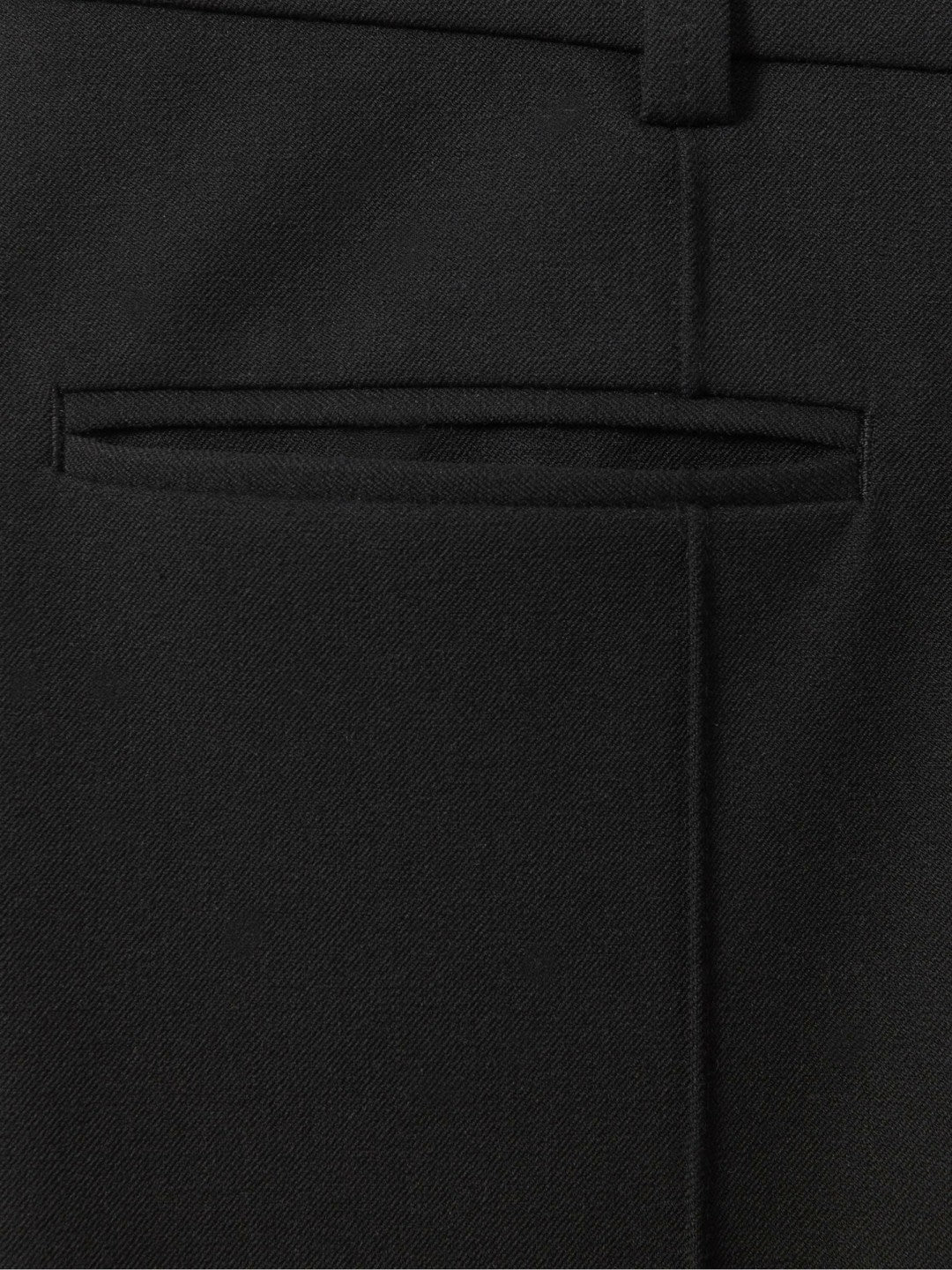 Reiss High Rise Flared Trousers in Black