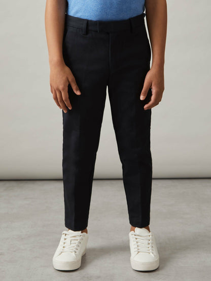 Reiss 9-13 yrs Slim Fit Tapered Chinos in Navy