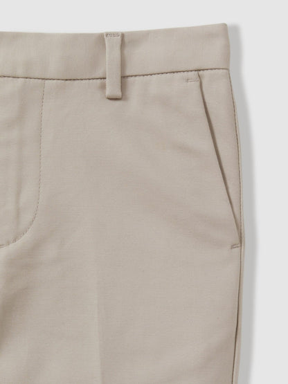 Reiss 3-9 yrs Slim Fit Tapered Chinos in Stone