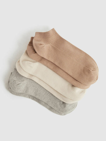 Reiss 3 Pack of Trainer Socks in Multi