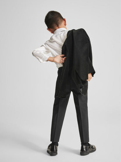 Reiss 4-9 yrs Single Breasted Velvet Blazer in Black
