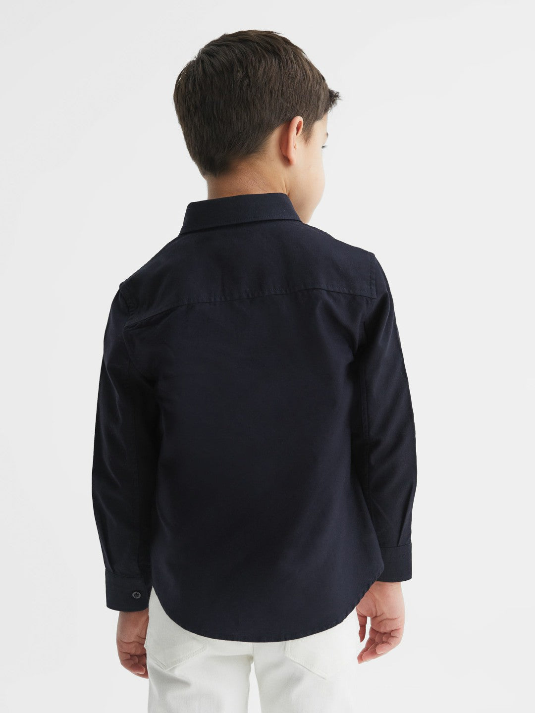 Reiss Junior Button Down Oxford Shirt in Navy