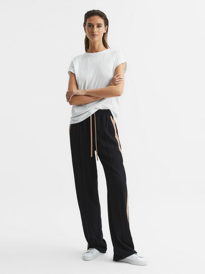 Reiss Cotton-Jersey Crew Neck T-Shirt in White