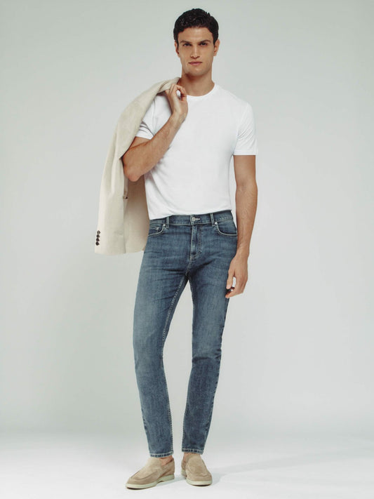 Reiss Skinny-Fit Jeans in Washed Indigo Grey Cast