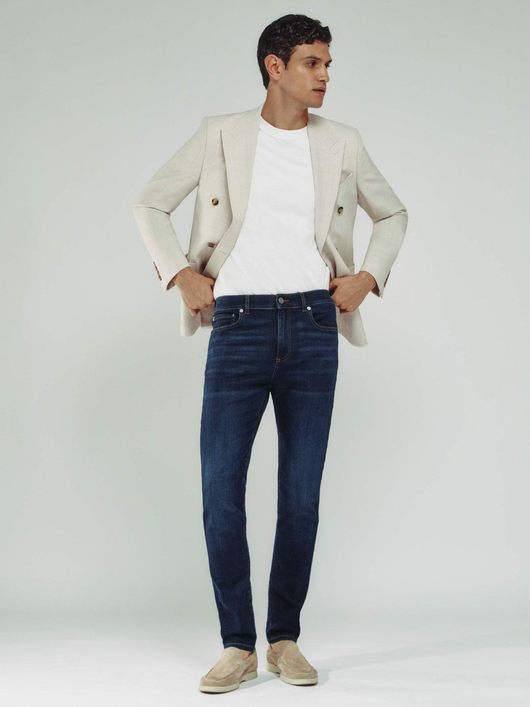 Reiss Skinny-Fit Jeans in Washed Dark Indigo