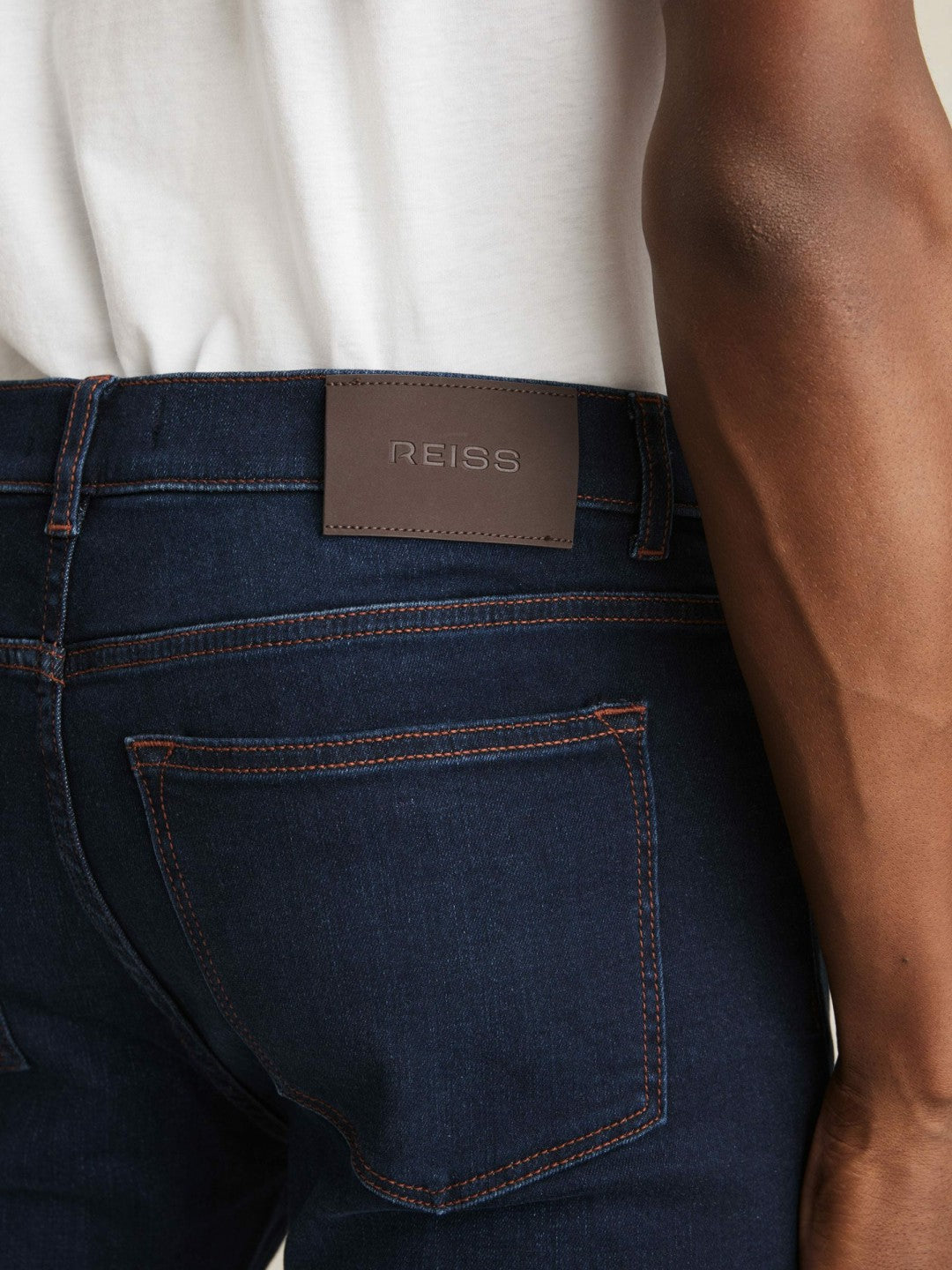 Reiss Skinny-Fit Jeans in Washed Dark Indigo