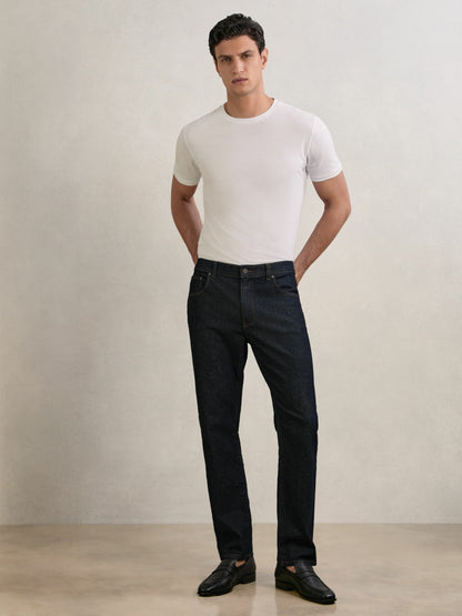 Reiss Straight-Leg Jeans in Raw Indigo