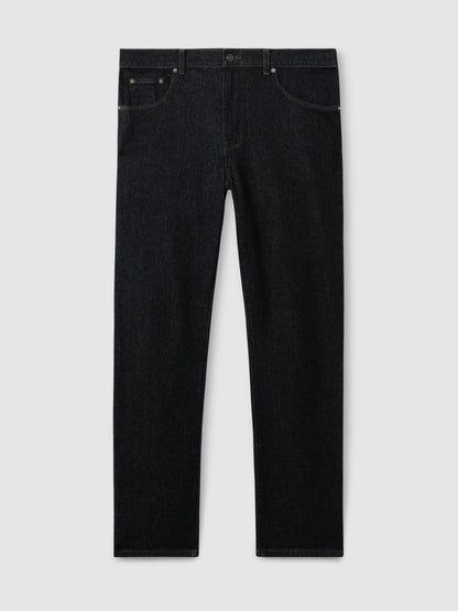 Reiss Straight-Leg Jeans in Raw Indigo