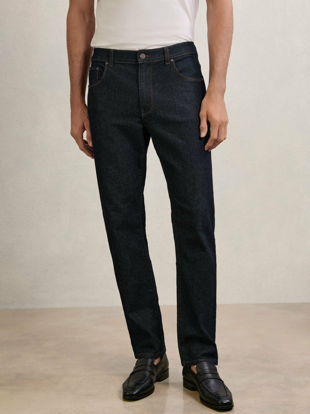 Reiss Straight-Leg Jeans in Raw Indigo