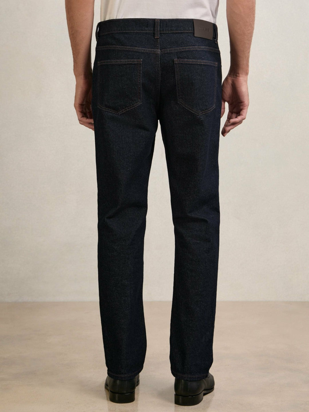 Reiss Straight-Leg Jeans in Raw Indigo