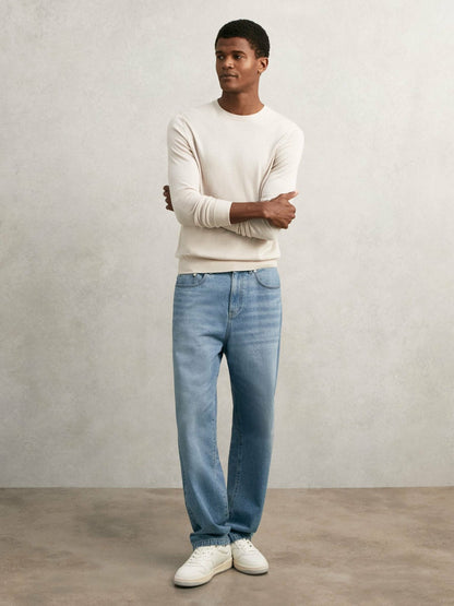 Reiss Loose-Fit Jeans in Light Blue Wash
