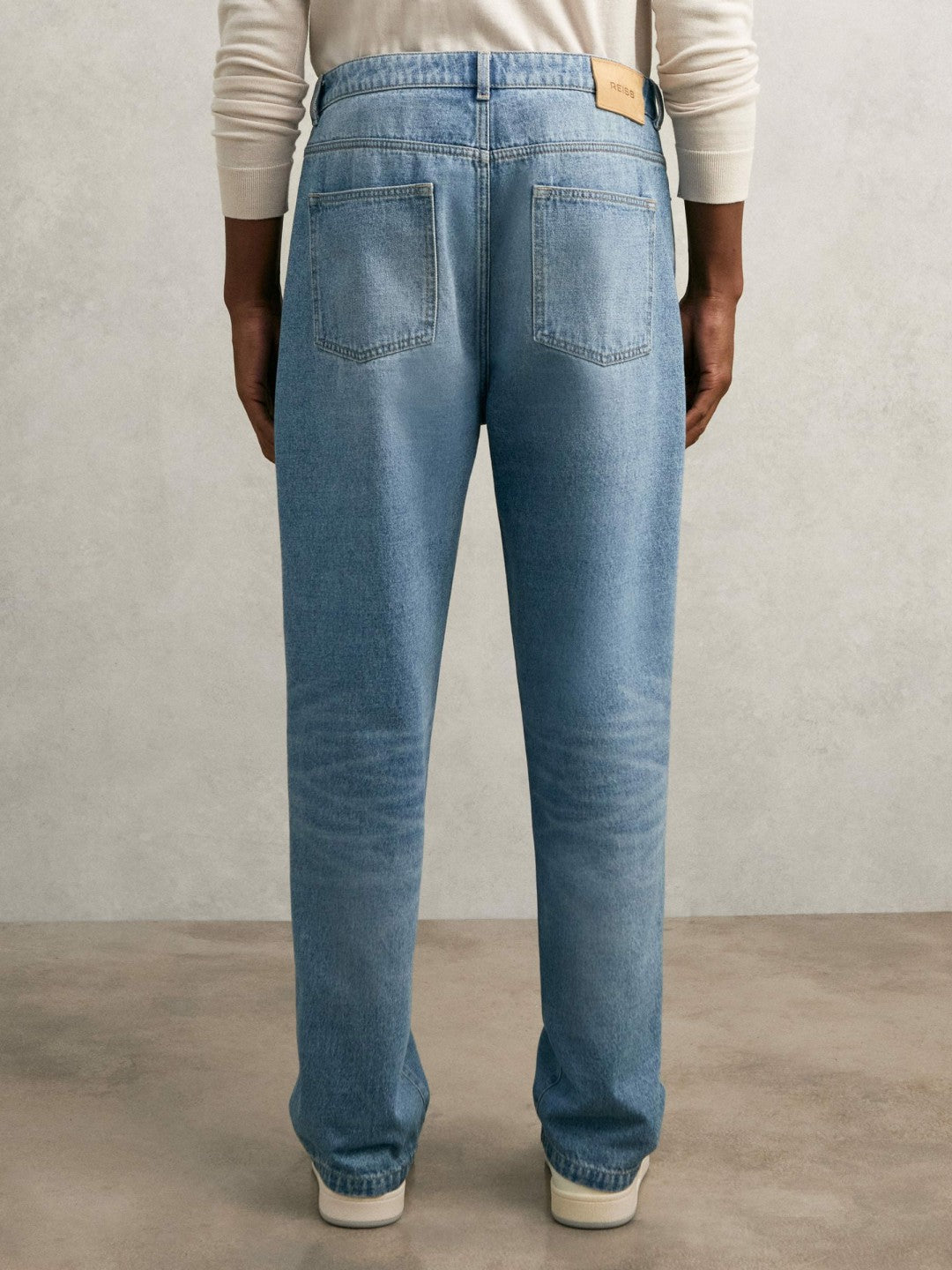 Reiss Loose-Fit Jeans in Light Blue Wash