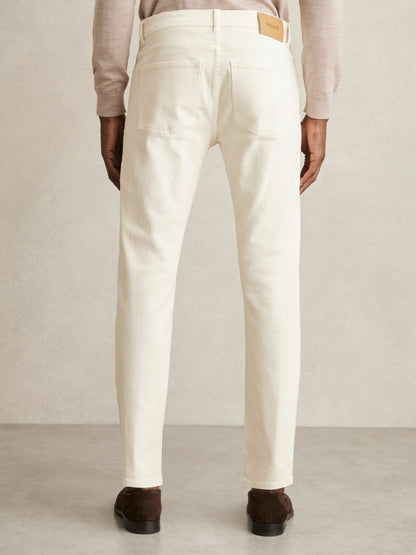 Reiss Cotton-Stretch Slim-Fit Jeans in White