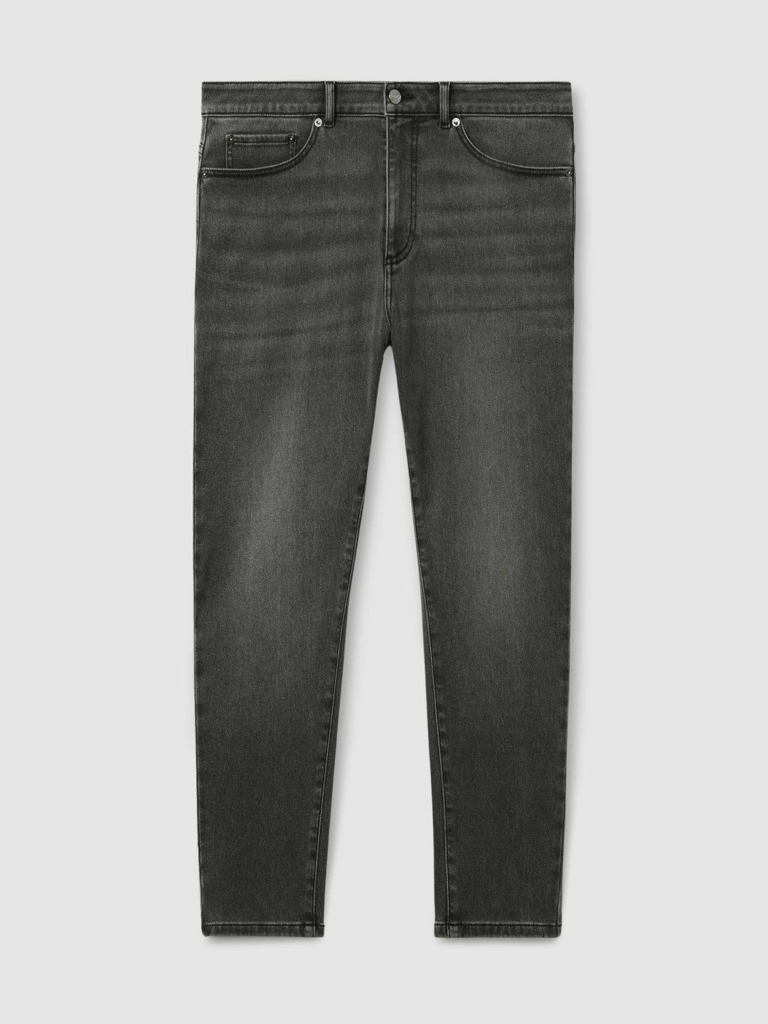 Reiss Relaxed-Fit Cropped Jeans in Washed Black