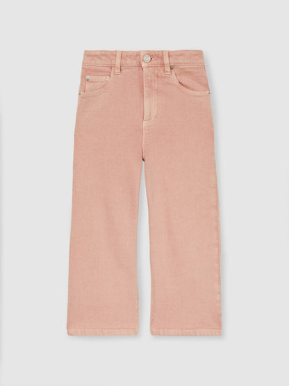 Reiss 4-9 yrs Wide-Leg Jeans in Pink