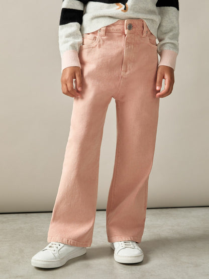 Reiss 9-13 yrs Wide-Leg Jeans in Pink