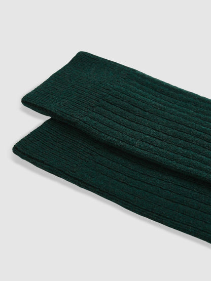 Reiss Ribbed Socks With Wool And Cashmere in Forest Green