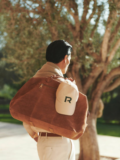 Reiss Suede Holdall in Light Tan