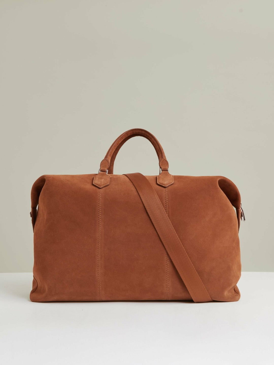 Reiss Suede Holdall in Light Tan