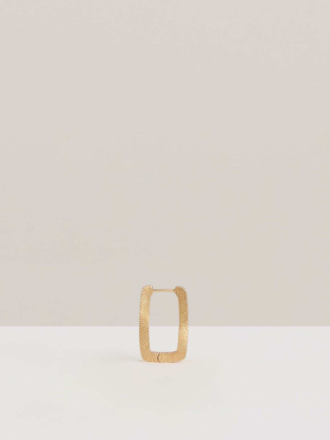 Reiss Geometric Hoop Earrings in Gold Tone