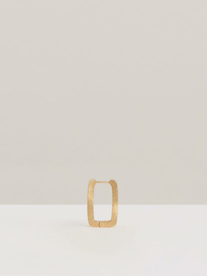 Reiss Geometric Hoop Earrings in Gold Tone