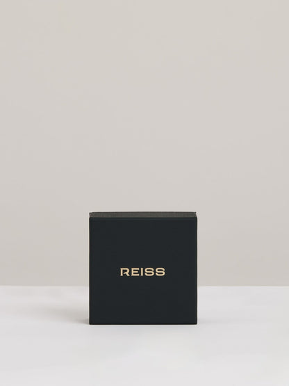 Reiss Hinged Crystal Cuff in Gold