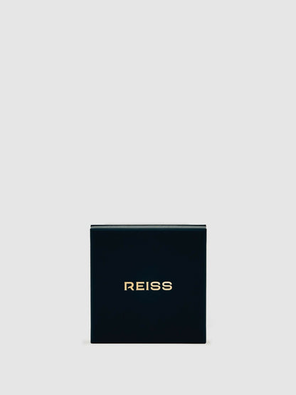 Reiss Sculptural Hoop Earrings in Gold Tone
